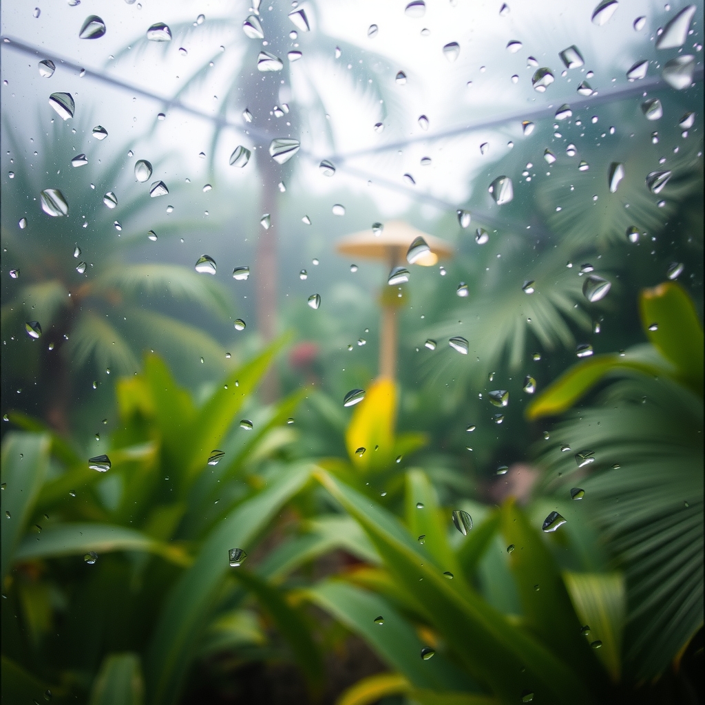 Misty Rain Window & Wipe Canvas
